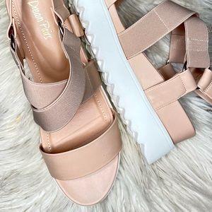 New! Ivory nude sandal